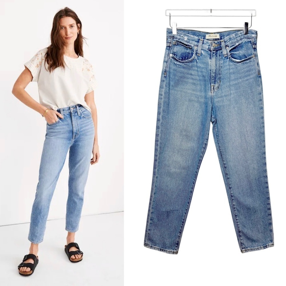 Madewell The Momjean High Rise 100% Cotton Women’s Mom 100% Cotton Jeans Sz 27